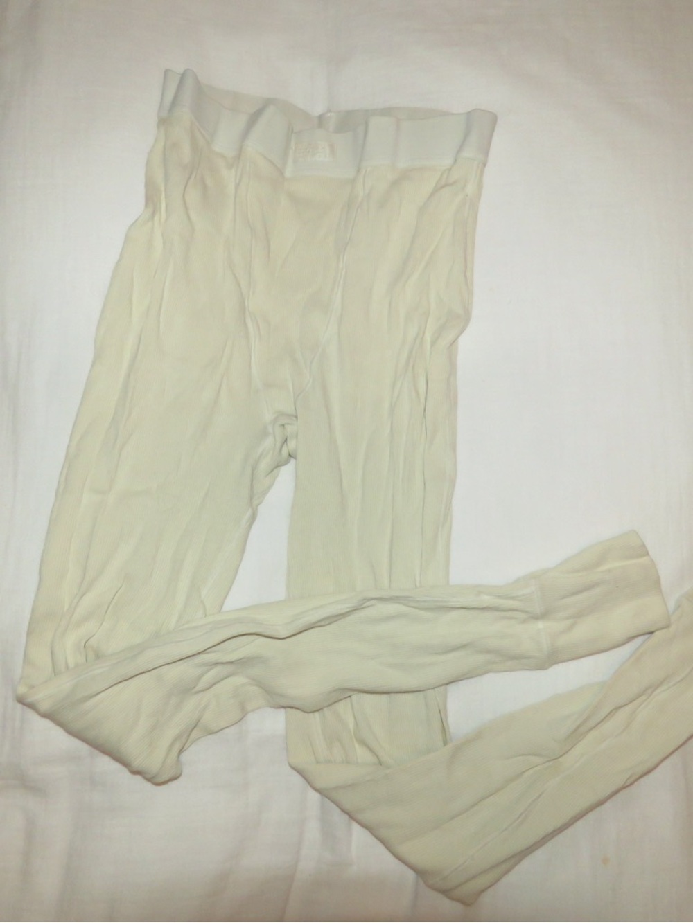 SKIMS Ribbed Seamless Long Leggings in Ivory